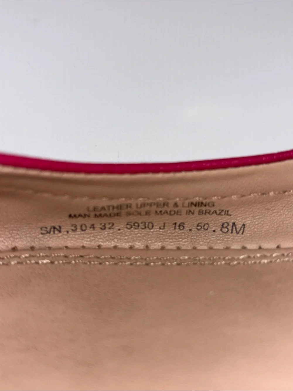 Tory Burch Hot Pink Leather Logo Ballet Flats with Gold Emblem